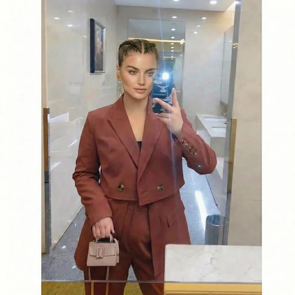 C/MEO Collective Brick Red Blazer - Picture 3 of 3